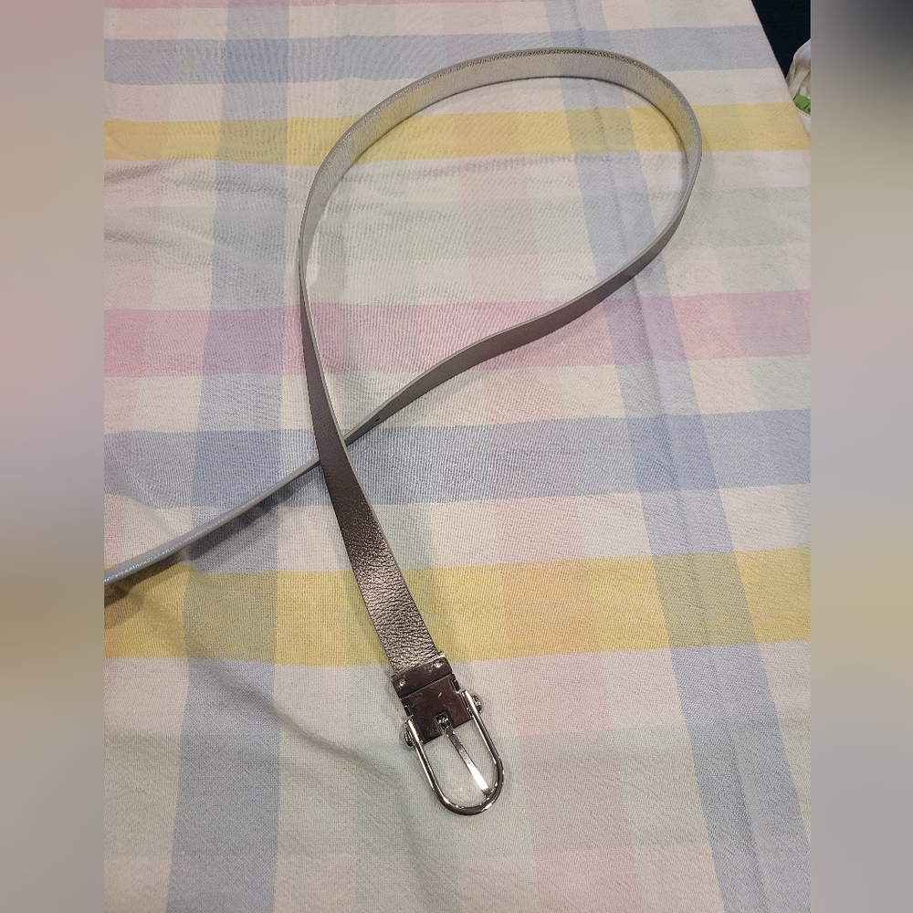 Talbots silver reversible belt XL